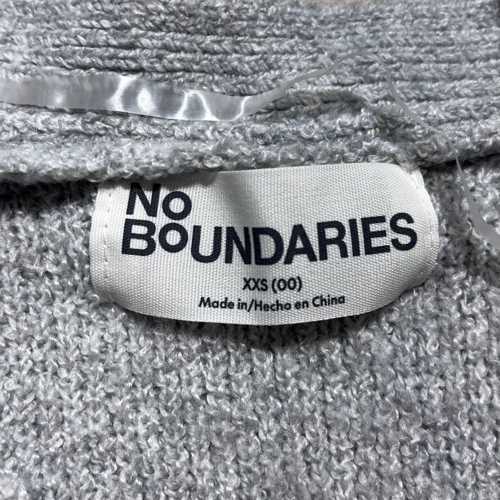 No‎ Boundaries Juniors Grandpa Cardigan Button Front Size XXS (00) Light Gray - Picture 8 of 11